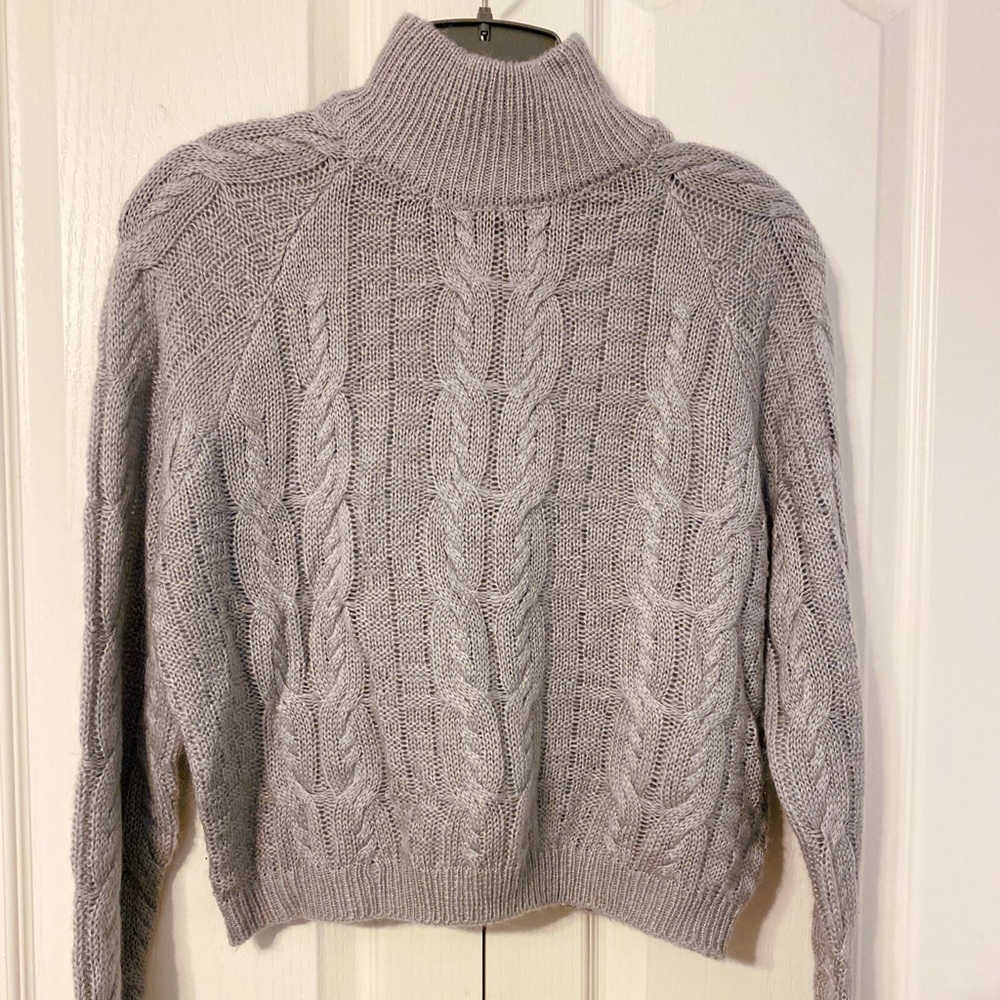 Grey Turtle Neck Sweater